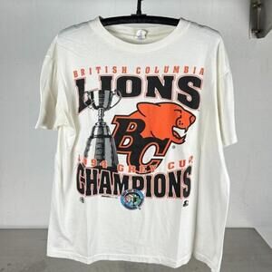 1994 British Colombia Lions Grey Cup Champions Cfl Starter Shirt